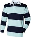 Front Row Sewn stripe long sleeve rugby shirt
