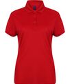 Henbury Women's stretch polo shirt with wicking finish (slim fit)