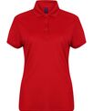 Henbury Women's stretch polo shirt with wicking finish (slim fit)