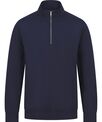 Henbury Unisex sustainable ¼-zip sweatshirt