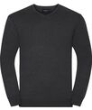 Russell Collection V-neck knitted sweater