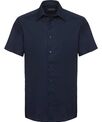 Russell Collection Short sleeve easycare tailored Oxford shirt