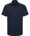 Russell Collection Short sleeve easycare tailored Oxford shirt