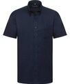 Russell Collection Short sleeve easycare Oxford shirt