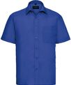 Russell Collection Short sleeve polycotton easycare poplin shirt