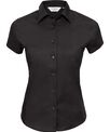 Russell Collection Women's short sleeve easycare fitted stretch shirt