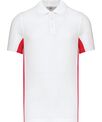 Kariban Flags short sleeve bi-colour polo shirt
