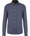 Kariban Long-sleeved jacquard knit shirt