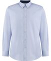 Kustom Kit Contrast premium Oxford shirt (button-down collar) long-sleeved (tailored fit)