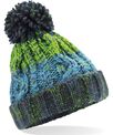 Beechfield Junior corkscrew pom pom beanie