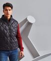 2786 Diamond pane padded gilet