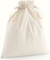 Westford Mill Organic cotton drawcord bag - Extra Small