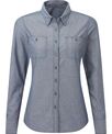 Premier Womens Chambray shirt, organic and Fairtrade certified