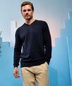 Asquith & Fox Men's cotton blend v-neck sweater