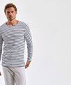 Asquith & Fox Men's Marinière coastal long sleeve tee