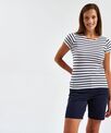 Asquith & Fox Women's Marinière coastal short sleeve tee