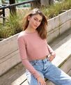 AWDis Just T's Women's long sleeve cropped T