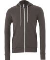Bella Canvas Unisex polycotton fleece full-zip hoodie