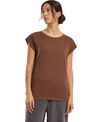 Build Your Brand Women's extended shoulder tee