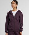 Build Your Brand Women's fluffy zip hoodie