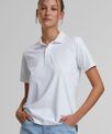 Build Your Brand Women's Sorona polo tee
