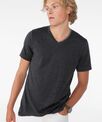Bella Canvas Unisex heather CVC short sleeve v-neck tee