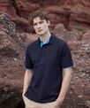 Front Row Contrast piqué polo shirt
