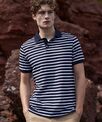 Front Row Striped Jersey polo shirt
