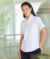 Henbury Women's short sleeve classic Oxford shirt