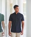 Henbury Short sleeve 'cotton-feel' Coolplus® shirt