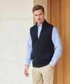 Henbury Sleeveless zip-through jumper