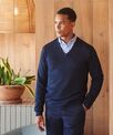 Henbury 12 gauge v-neck jumper