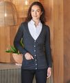 Henbury Women's v-button cardigan