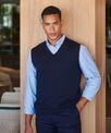 Henbury Sleeveless v-neck jumper