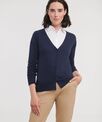 Russell Collection Women's v-neck knitted cardigan