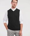 Russell Collection V-neck sleeveless knitted sweater