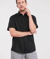 Russell Collection Short sleeve easycare tailored Oxford shirt