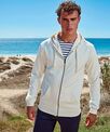 Asquith & Fox Men's coastal vintage wash loop back zip through hoodie