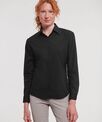 Russell Collection Women's long sleeve polycotton easycare poplin shirt