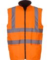 Yoko Hi-vis reversible fleece bodywarmer (HV008F)