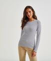 Asquith & Fox Women's Marinière coastal long sleeve tee