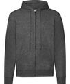 Fruit of the Loom Classic 80/20 hooded sweatshirt jacket