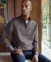 Kustom Kit Regular fit 1/4-zip piqué sweatshirt