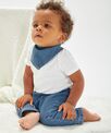 Babybugz Baby Rocks denim bandana bib