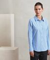 Premier Women's Microcheck (Gingham) long sleeve cotton shirt