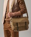 Quadra Heritage waxed canvas messenger