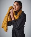 Beechfield Cable knit melange scarf