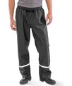 Result Genuine Recycled Prism PU waterproof trousers with reflective bands and recycled backing