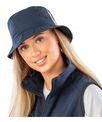 Result Headwear Deluxe washed cotton bucket hat with side mesh panels