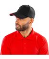 Result Headwear Brushed coton printers/embroiderers cap with sandwich peak